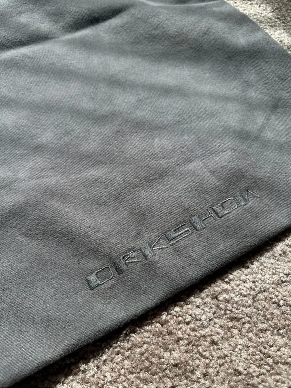 Rick Owens Gray Canvas Tote Bag